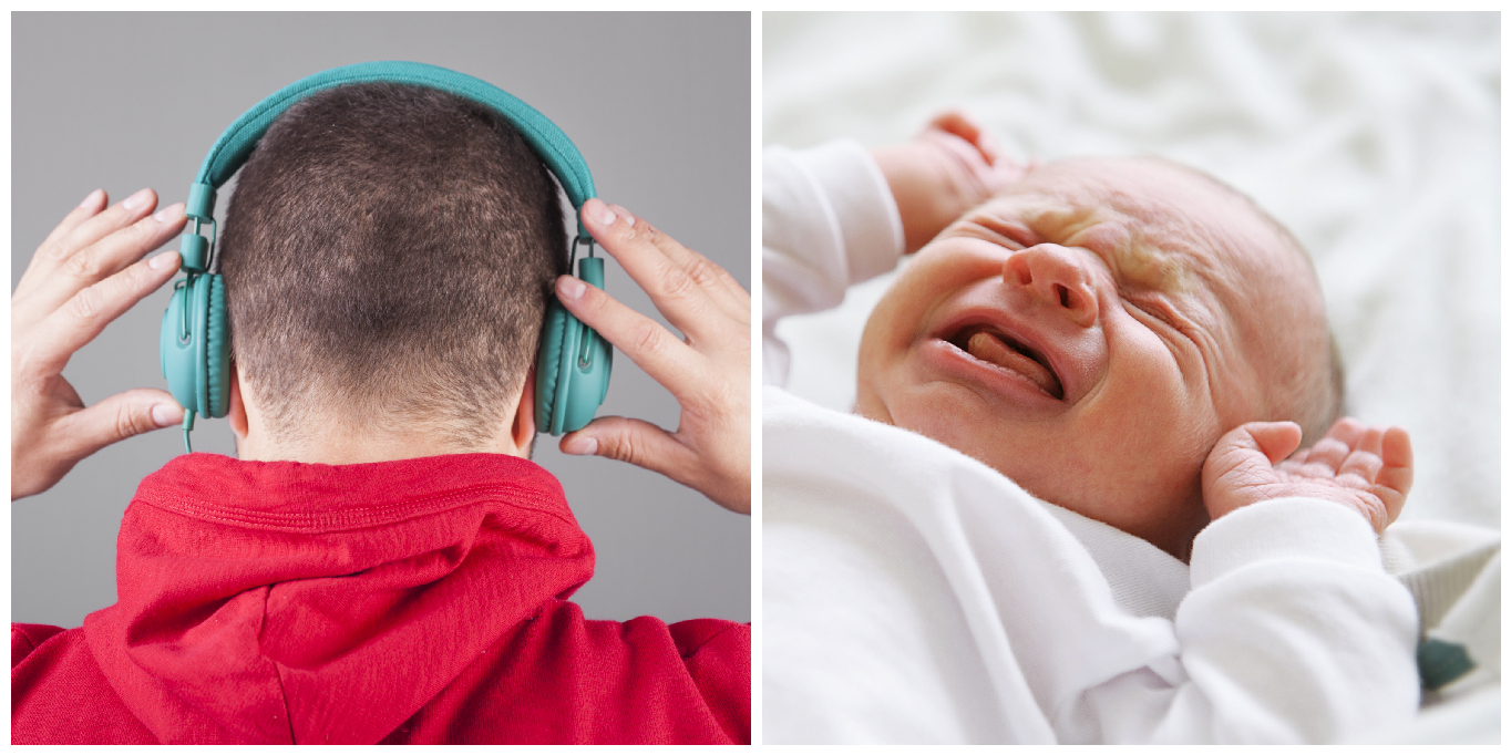 Noise cancelling headphones for sales baby crying